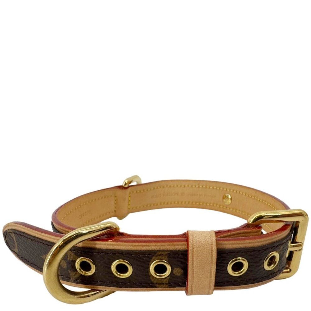 Louis Vuitton  Monogram Canvas Dog Collar Brown